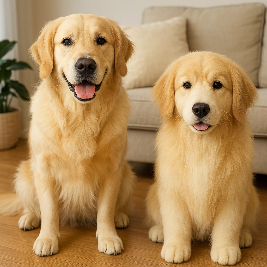 SoulNest custom pet replica wool felt sculpture comparison with real dog