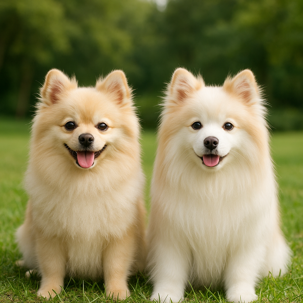 Japanese Spitz American Eskimo custom replica comparison